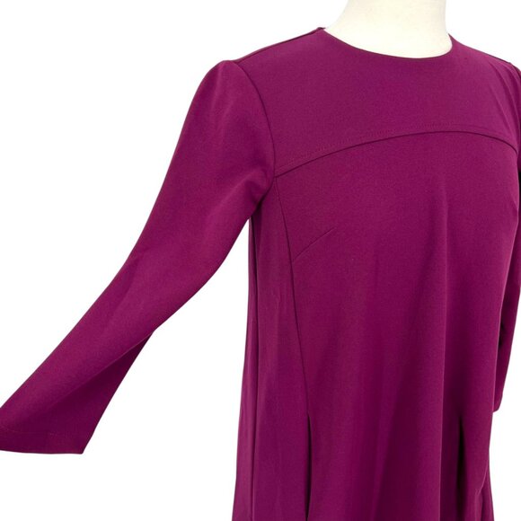 Donna Morgan Shift Swing Dress Purple Fuchsia Size 0 NWOT - Picture 4 of 11